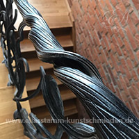 Treppengelaender schmiedeeisen Messing