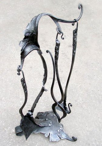 Kaminbesteck geschmiedet. Luxusprodukt. Eliasstamm Art.