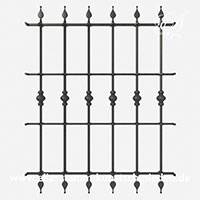 geschmiedete Fenstergitter Model Standart