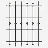 geschmiedete Fenstergitter Model Standart