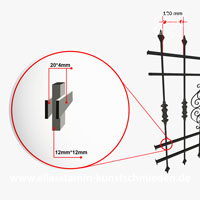 geschmiedete Fenstergitter Model Eleganz